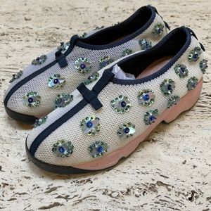 Dior trainers sneakers mesh embroidered size 6 tye dyed effect Worn once